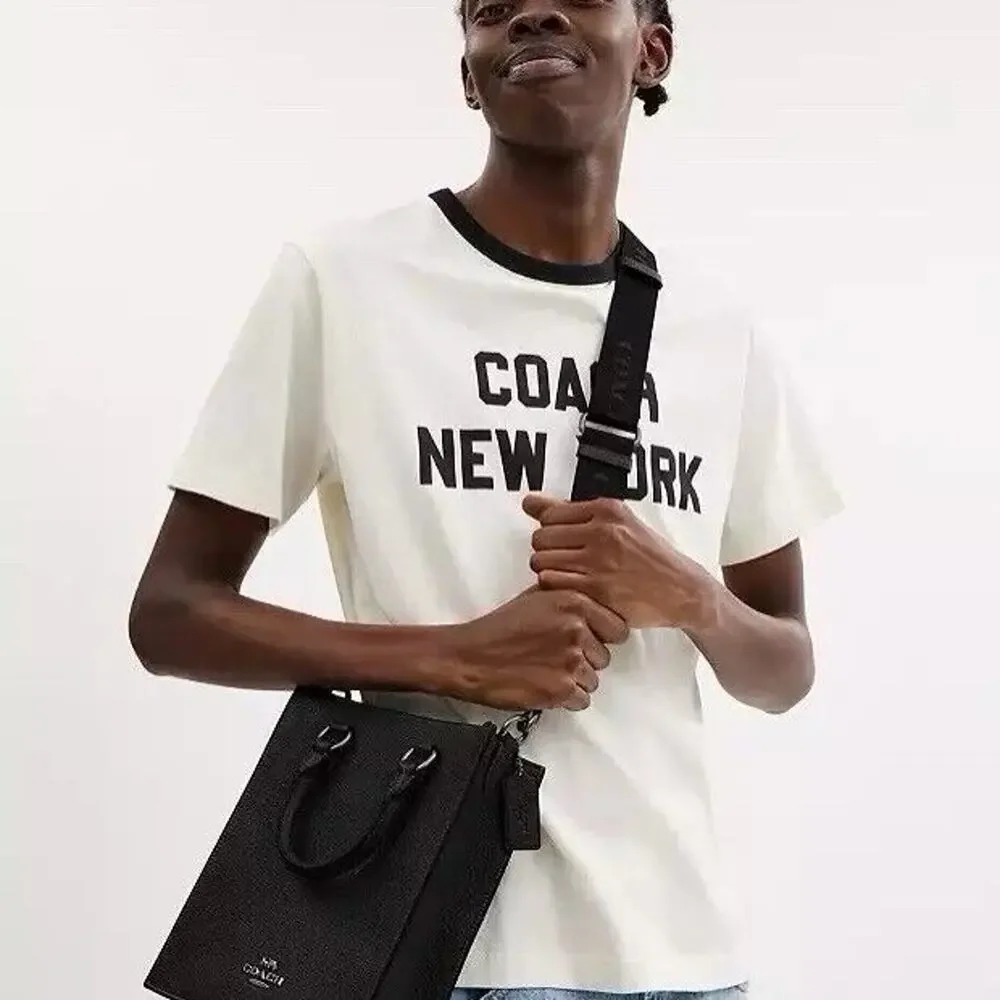NWT Coach MEN'S Dylan Tote CT910 Pebbled Leather/Gunmetal/Black - Picture 5 of 8